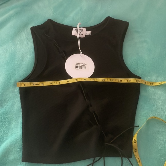 Princess Polly Weekend Love Top Black NWT size 6 - Picture 9 of 12